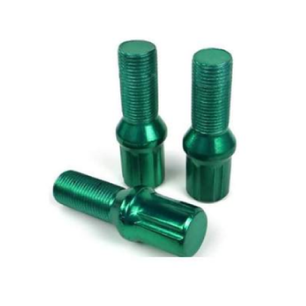 Radschraube Sechskant mit Kegel, SW 19 (17), M14 x 1,25 x 27 mm, „Grün“, 20er/+1-Box
